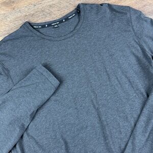 Public Rec Shirt Mens 2XL Long Sleeve Stretch Dark Gray Athleisure Pima Cotton